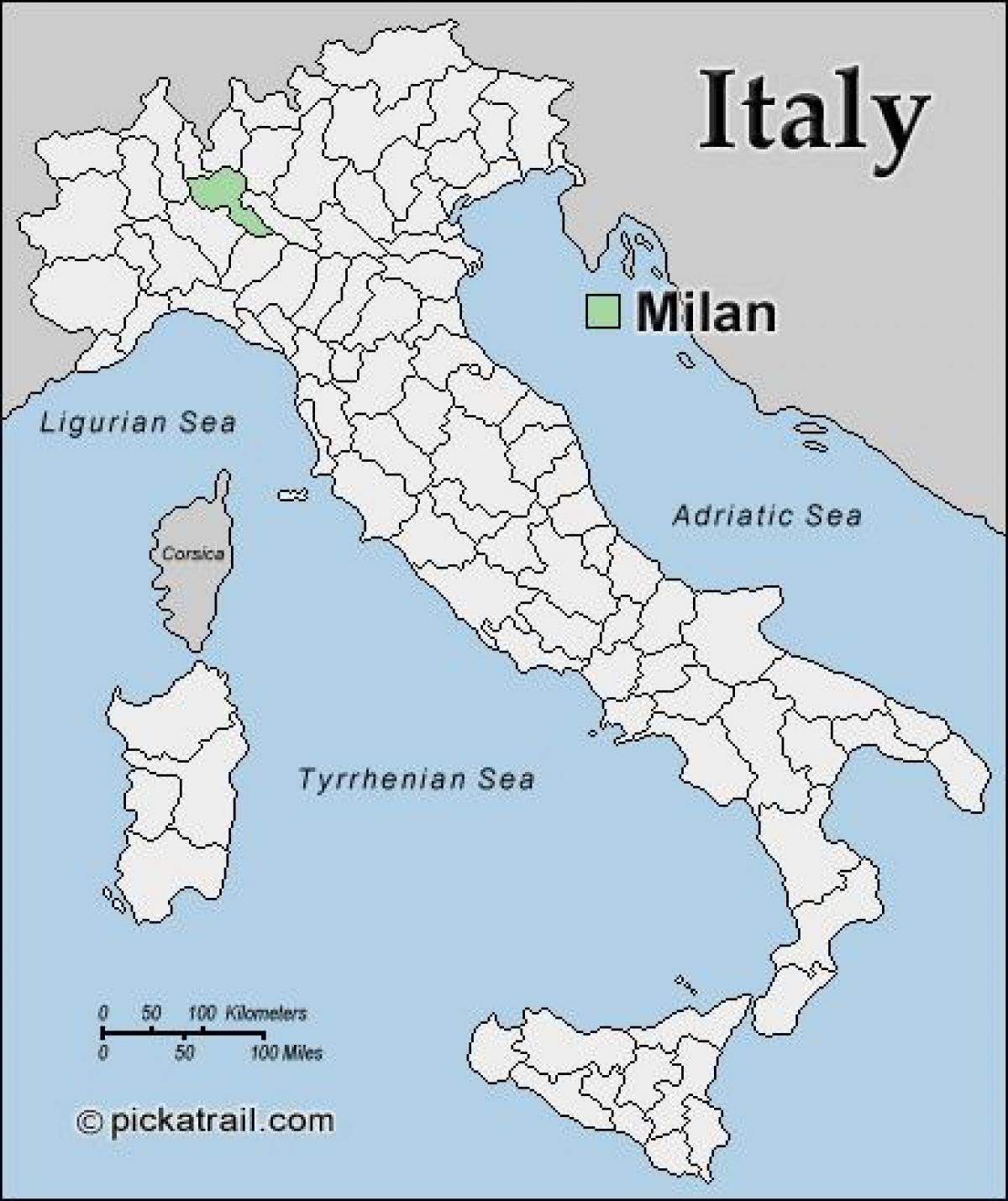 map of milan map europe