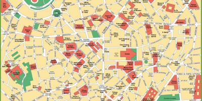 Milano city center map