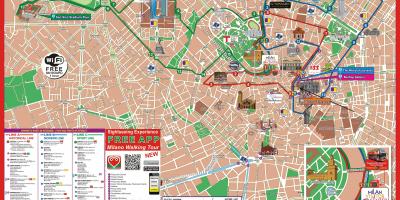 Milan hop on hop off route map