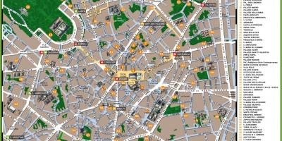 Map of milan italy tourist attractions