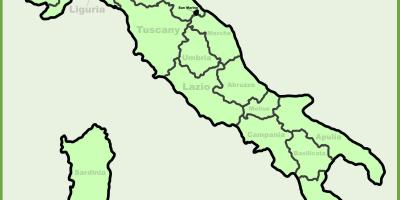 Map of italy showing milan