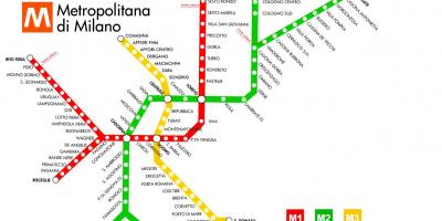 Subway map milano