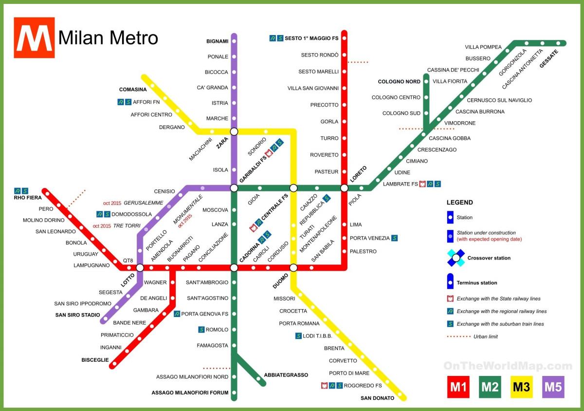 milano map metro