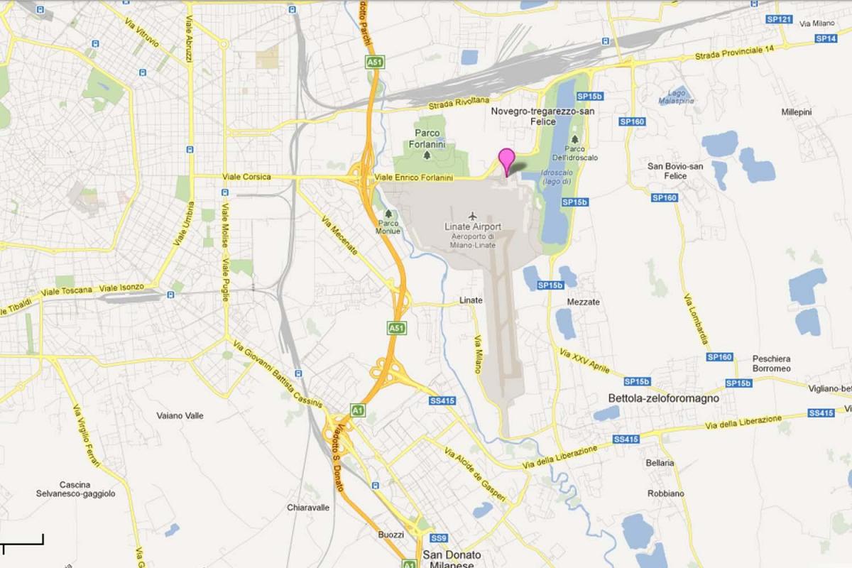 milan airports map italy