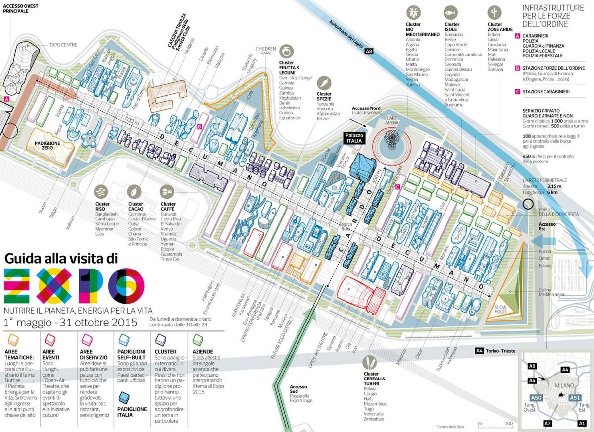 map of milan expo