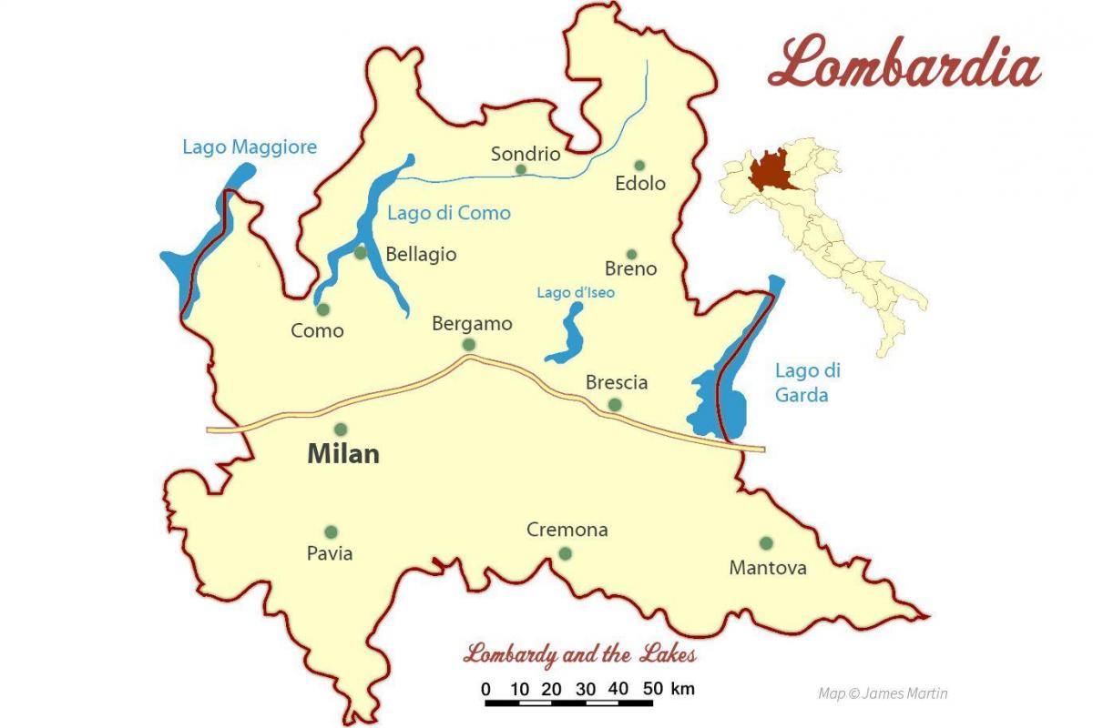 map of milan lombardy