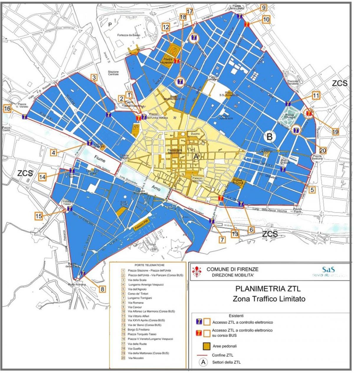 map of milan ztl zone