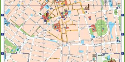 Milan italy attractions map