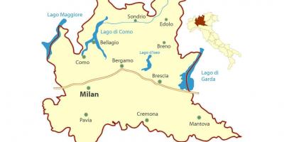 Map of milan lombardy