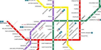 Milan italy train station map